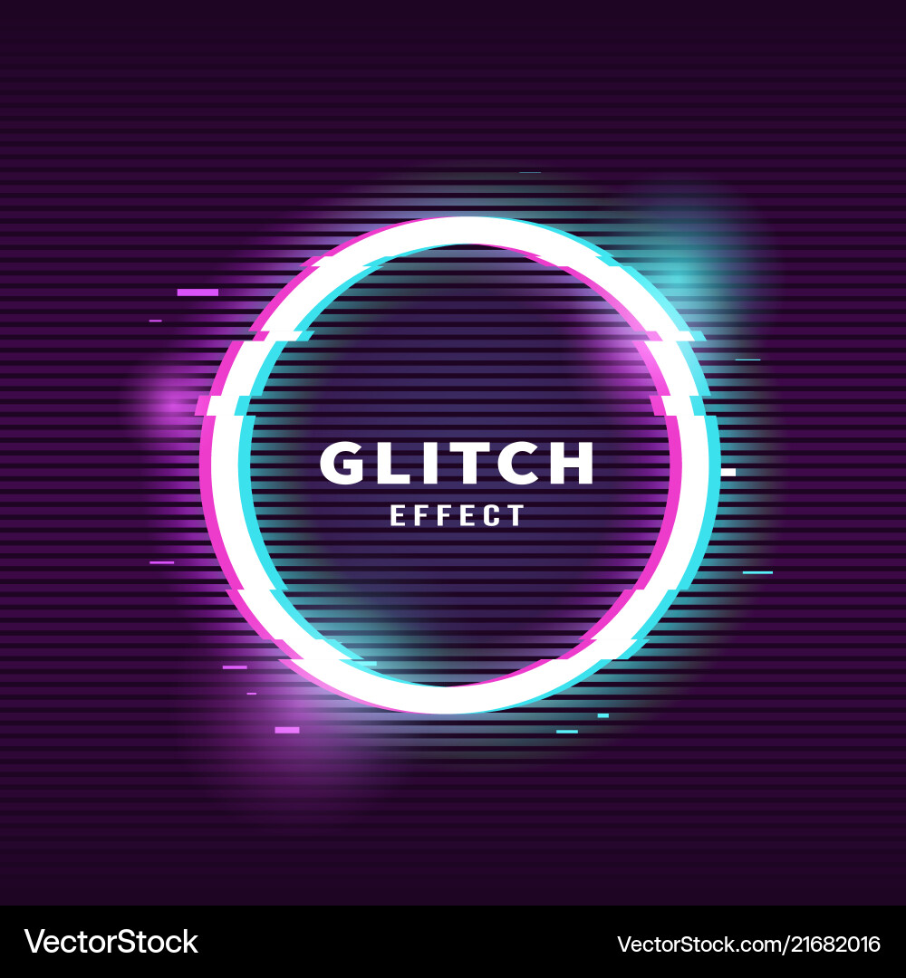 Glitch effect for frame Glitch effect for frame vector image