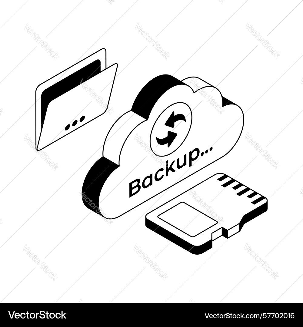 Internet backup Vector Image