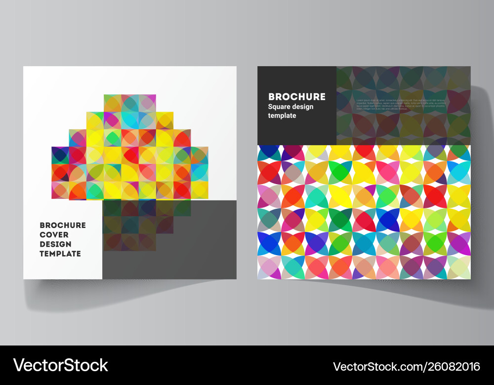 Minimal layout two square format Minimal layout two square format Vector Image
