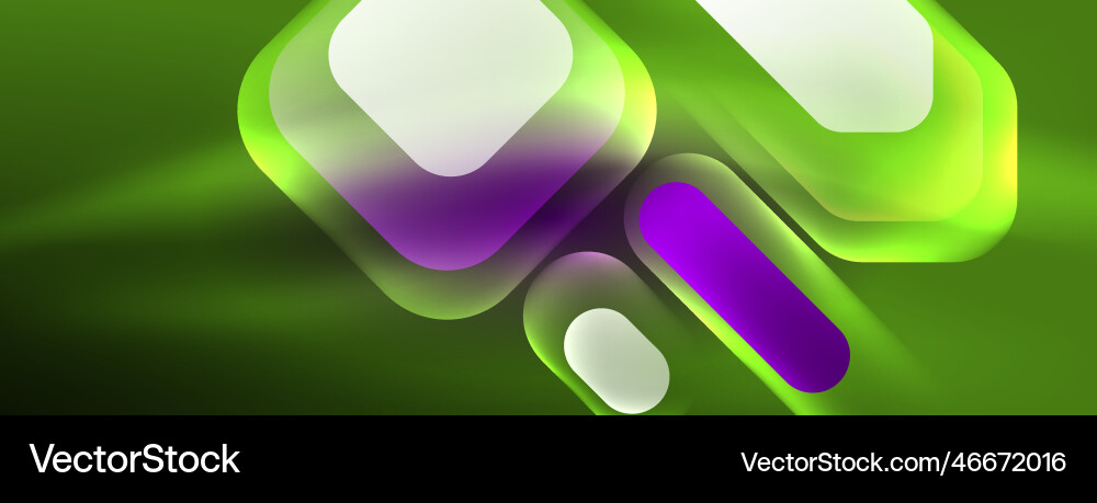 Neon lines squares and round shapes abstract Neon lines squares and round shapes abstract Vector Image