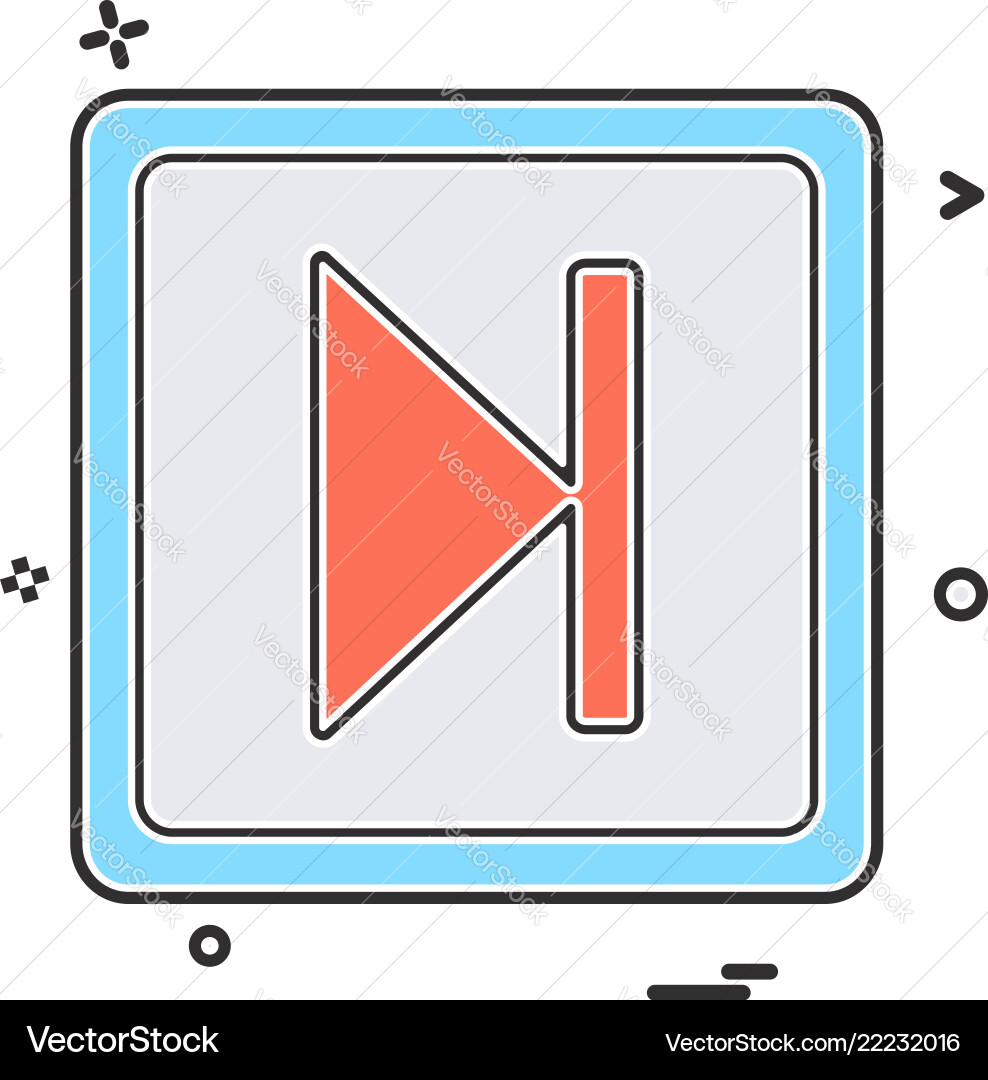 Next play icon design Next play icon design vector image