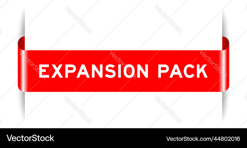 Red color inserted label banner with word Red color inserted label banner with word vector image
