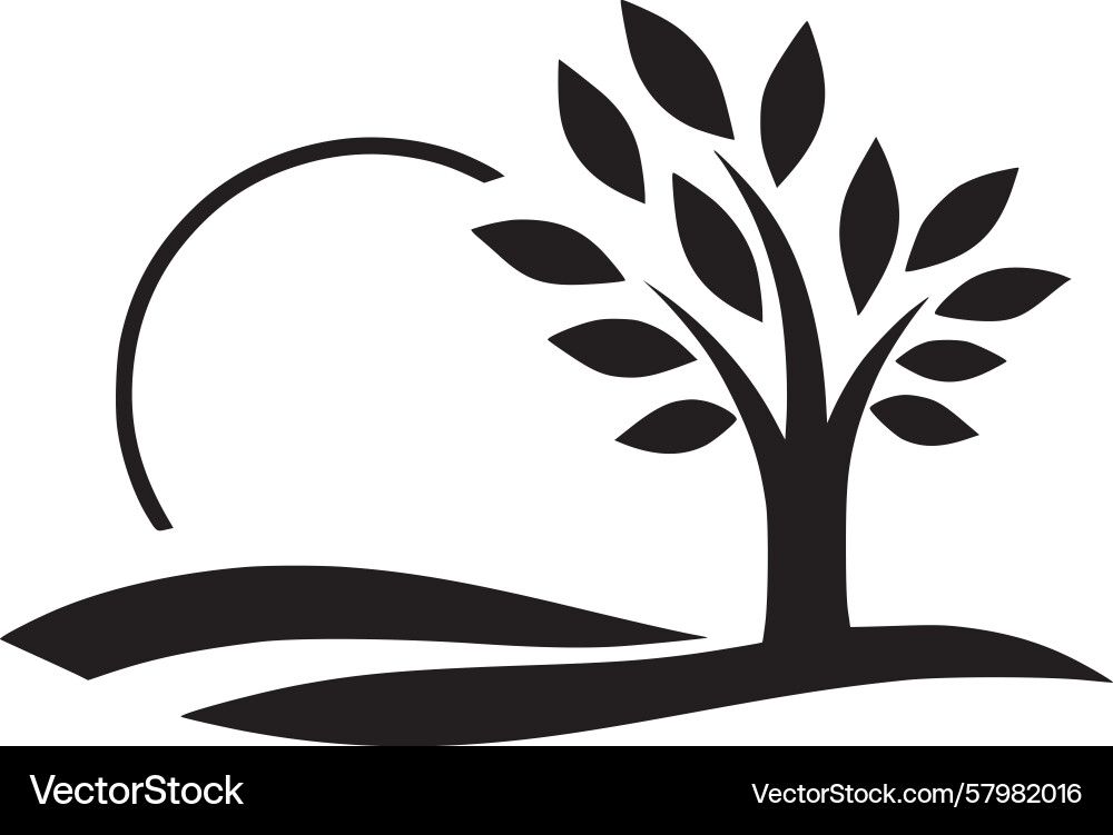 Simple Tree Growth Icon Vector Image