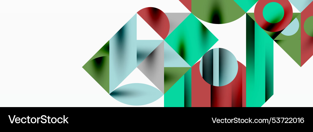Trendy colorful circles lines arrows triangles Trendy colorful circles lines arrows triangles vector image