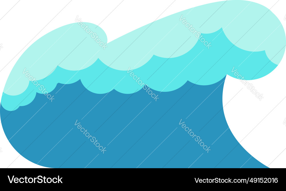 Tsunami element collection set Tsunami element collection set Vector Image