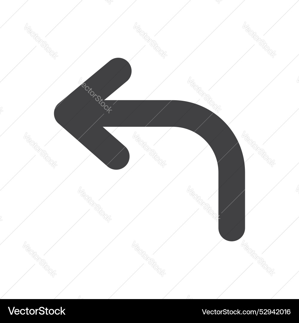 Undo icon set return back arrow symbol reverse Undo icon set return back arrow symbol reverse Vector Image