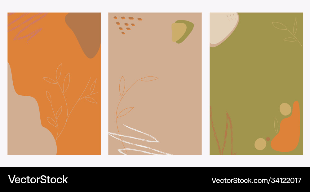 Abstract background design in fall colors Vector Image