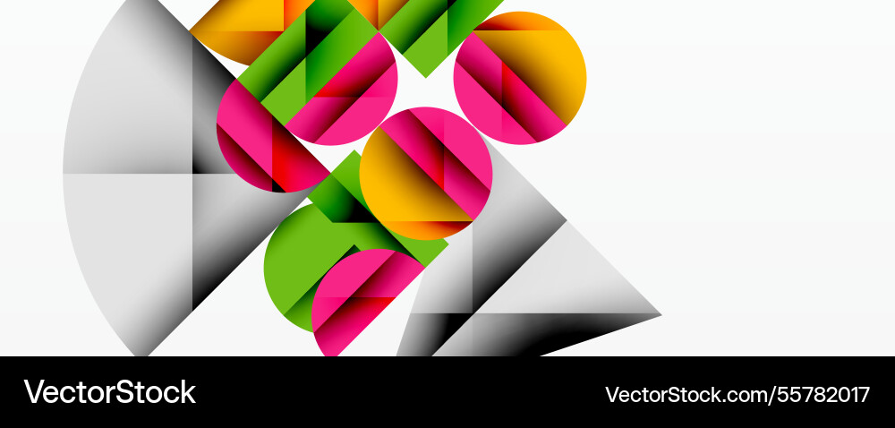 Abstract geometric design with intersecting Vector Image