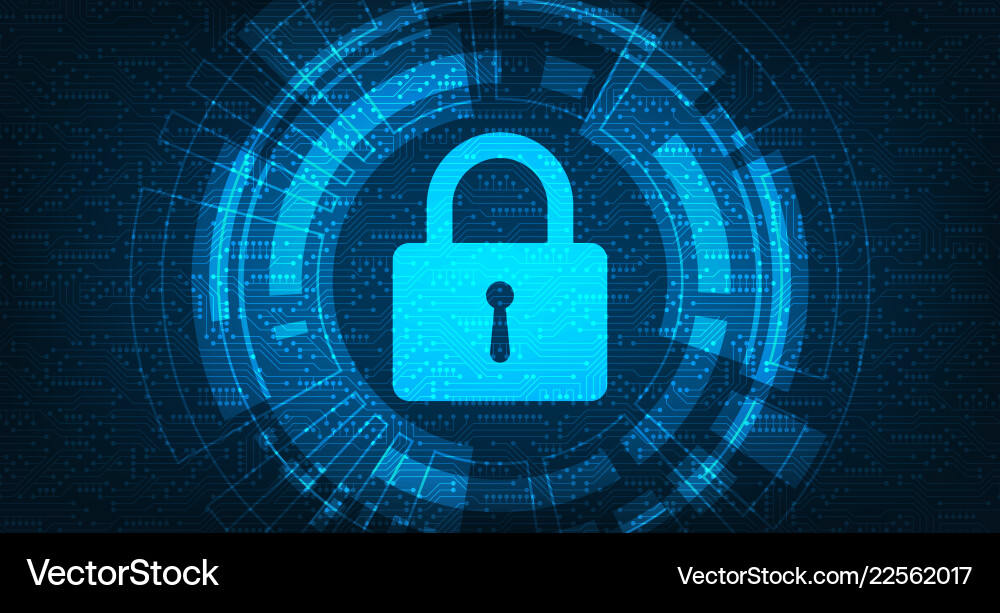 Background in the concept of security Vector Image