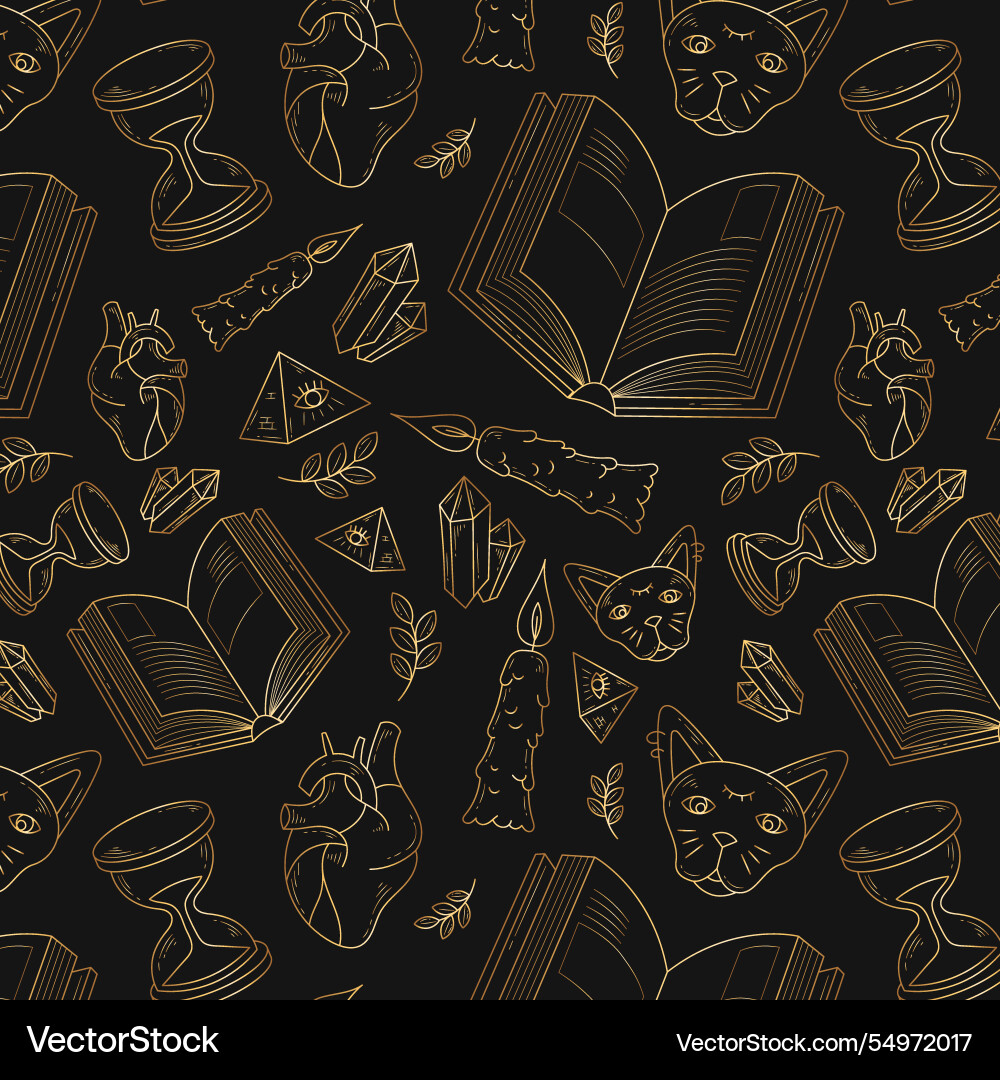 Bohemian line art design background Vector Image