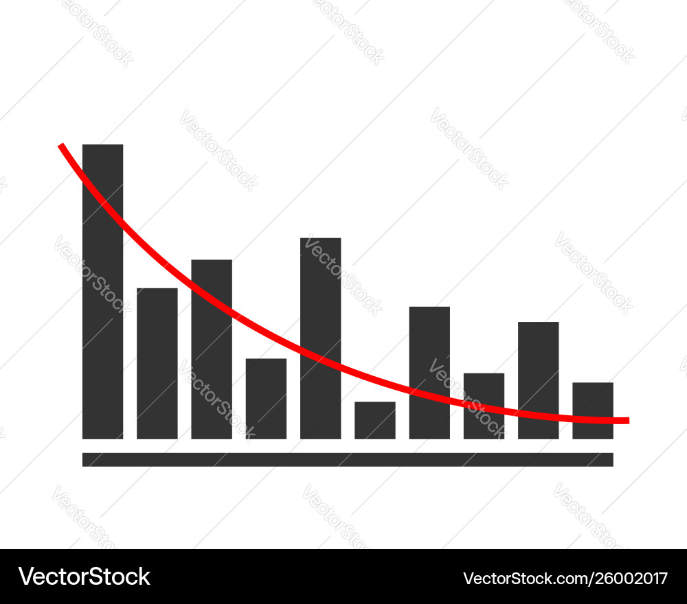 Charts and graphs diagram icon template Charts and graphs diagram icon template Vector Image