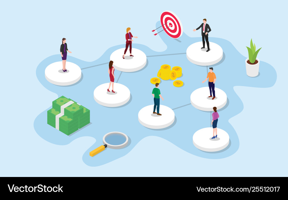 Company or organization structure concept Company or organization structure concept vector image