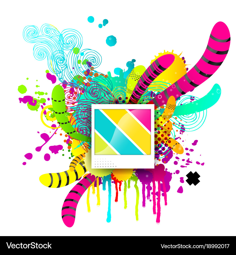 Creative template multicolor background abstract vector image