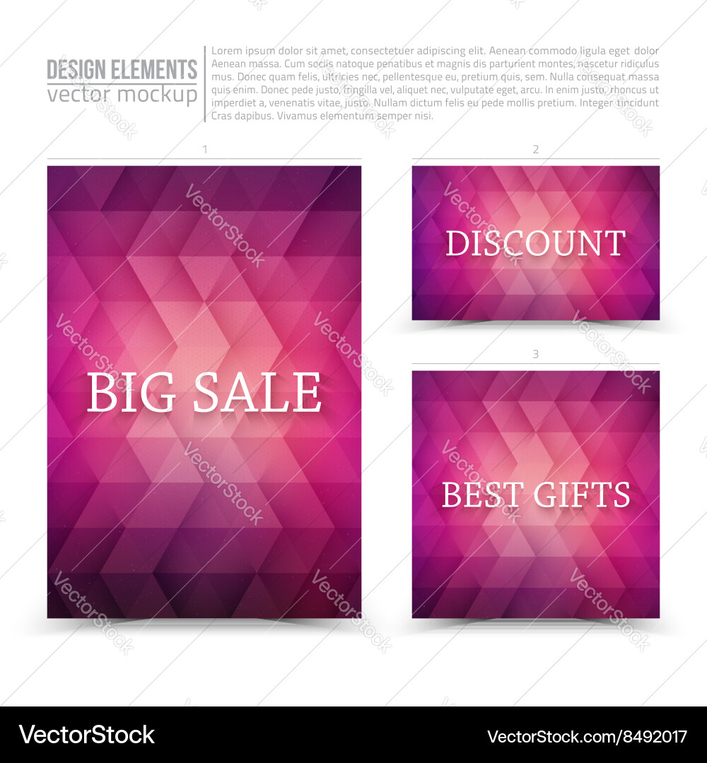 Design elements vector image