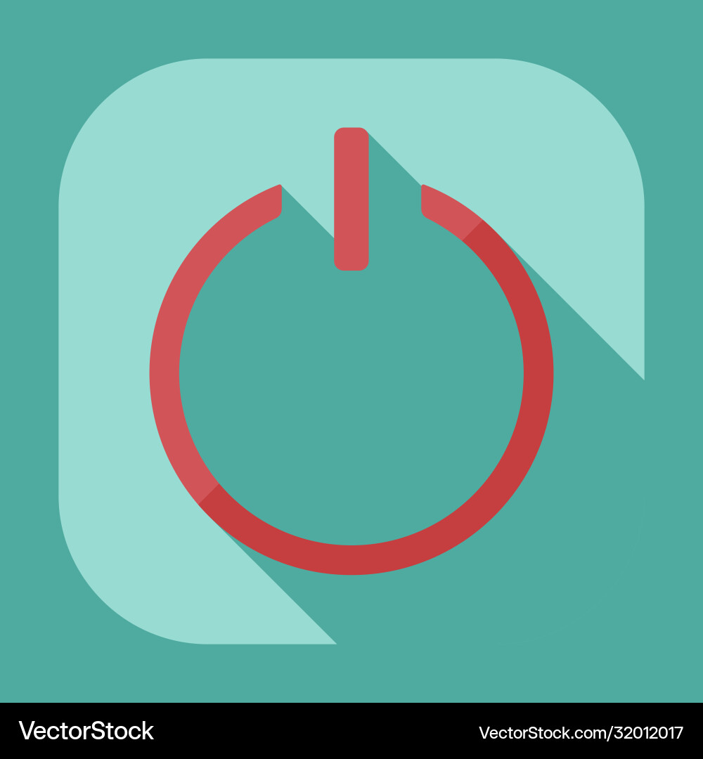Flat modern design with shadow icon player vector image
