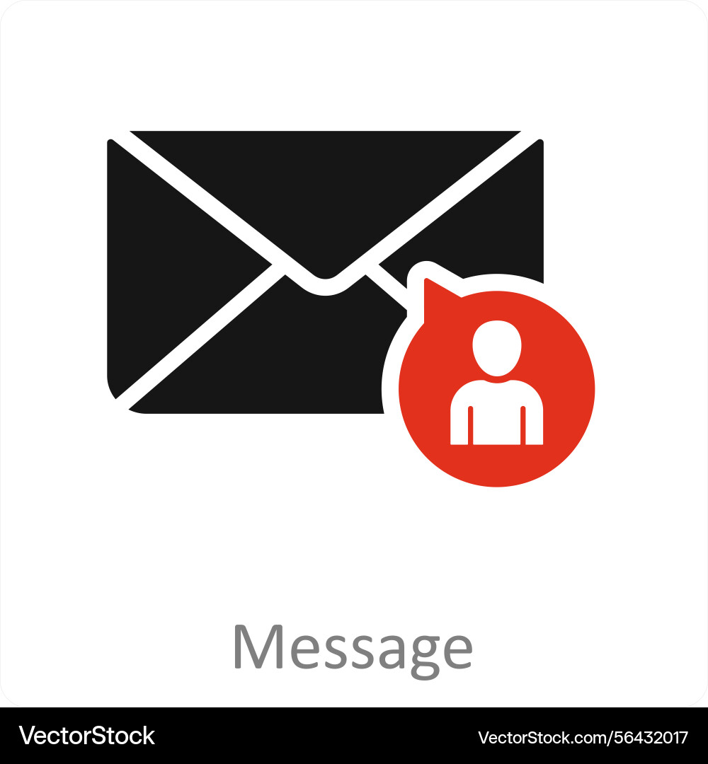 Message and chat icon concept Vector Image