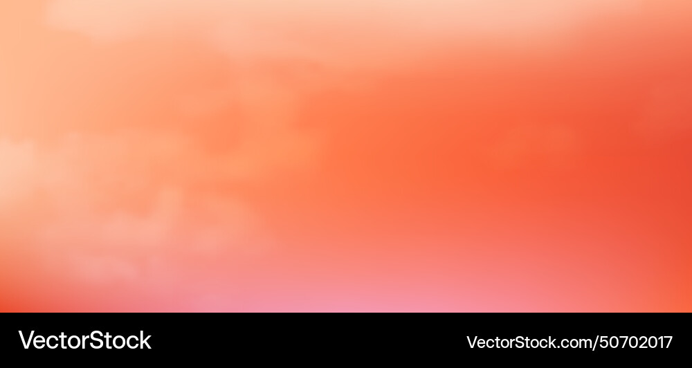 Modern colorful gradient background with clouds vector image