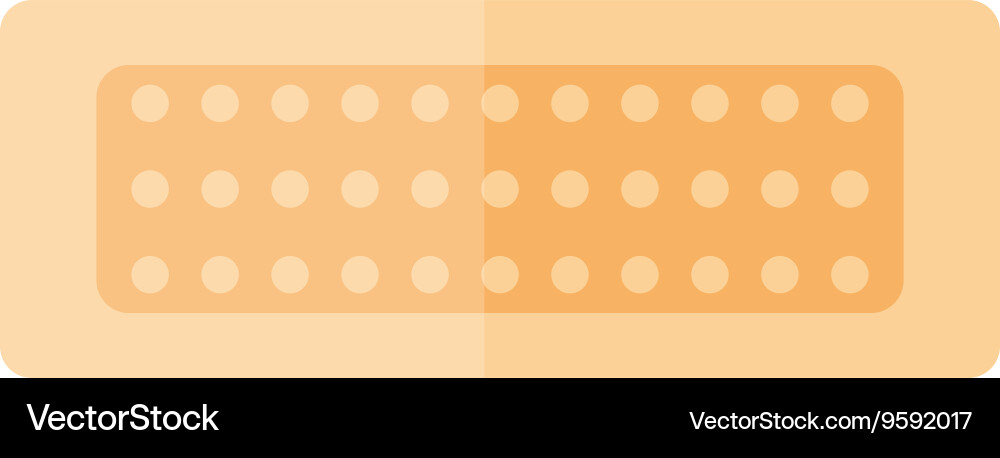 Patch plaster set vector image