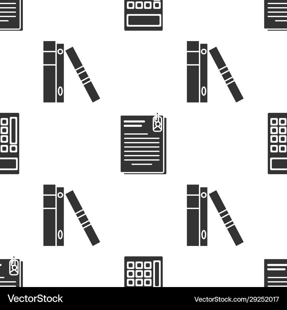 Set calculator file document and paper clip Set calculator file document and paper clip vector image