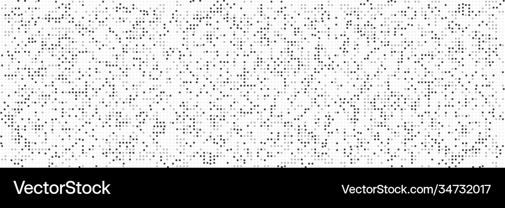 Squares mosaic background pixel pattern panorama Squares mosaic background pixel pattern panorama Vector Image
