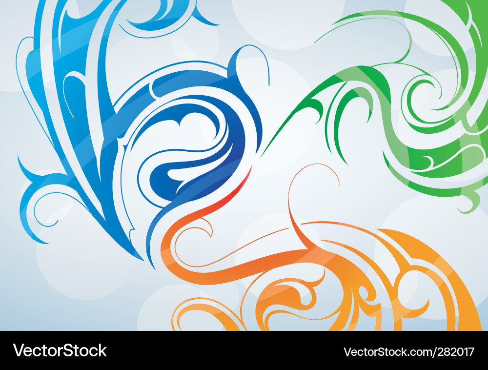 Swirl and Spiral Pattern vector image