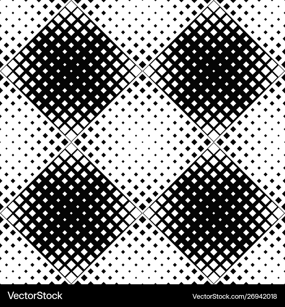 Black and white square pattern background design Black and white square pattern background design vector image