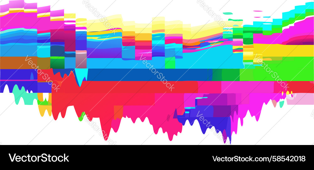 Chromatic Data Stream Vector Image