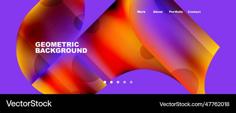 Circle round elements and lines geometric Vector Image