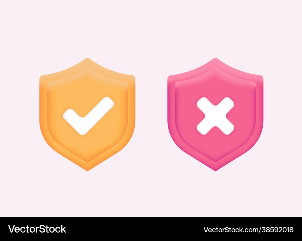 Correct incorrect sign right and wrong mark icon Correct incorrect sign right and wrong mark icon Vector Image