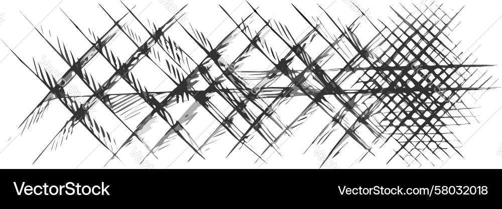 Dynamic Crosshatch Grunge Texture Vector Image