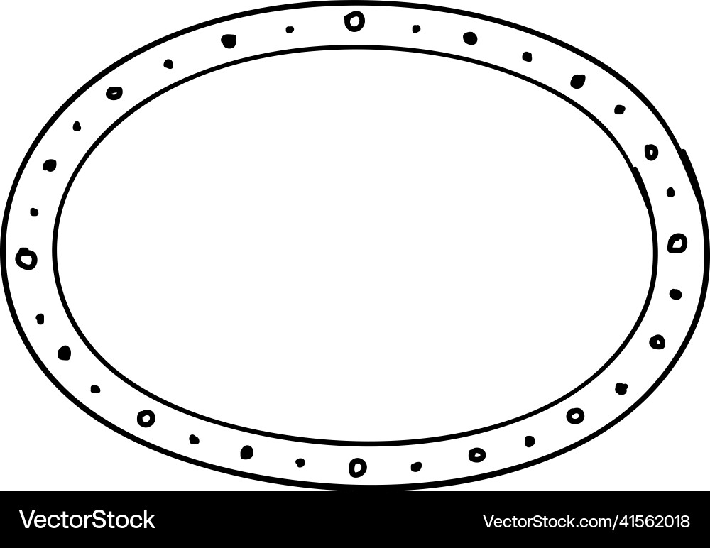 Empty frame with decorative border in sketchy Empty frame with decorative border in sketchy vector image