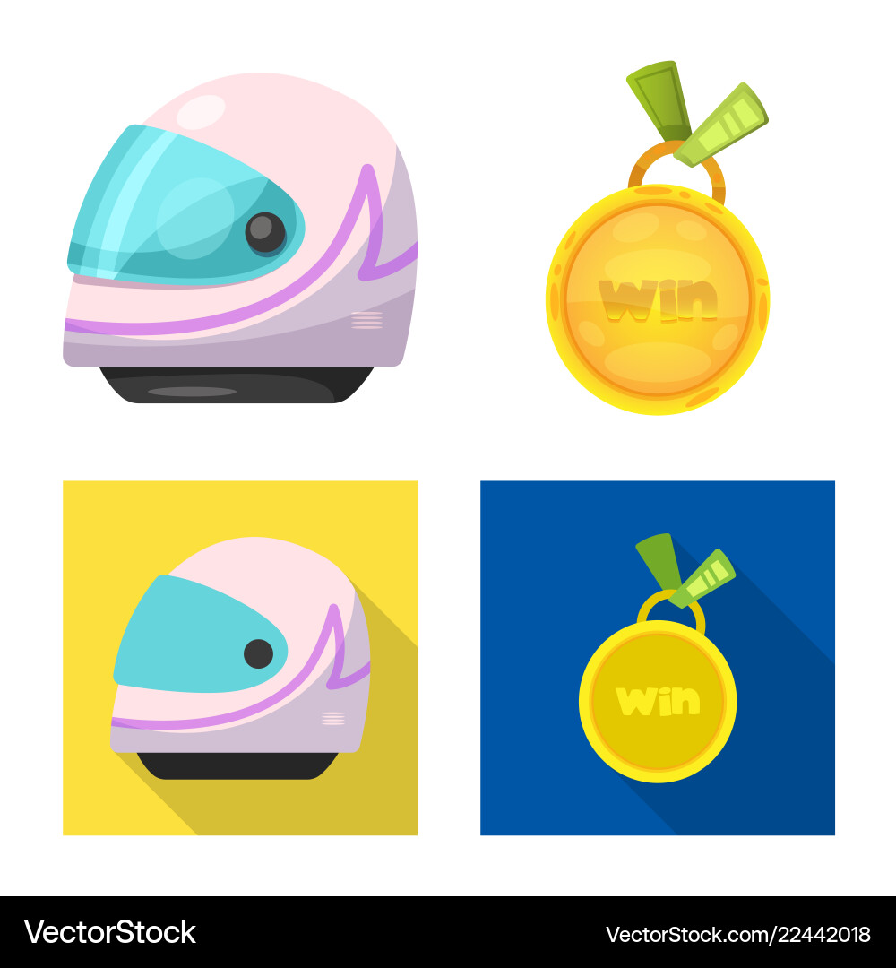 Isolated object of car and rally symbol Vector Image