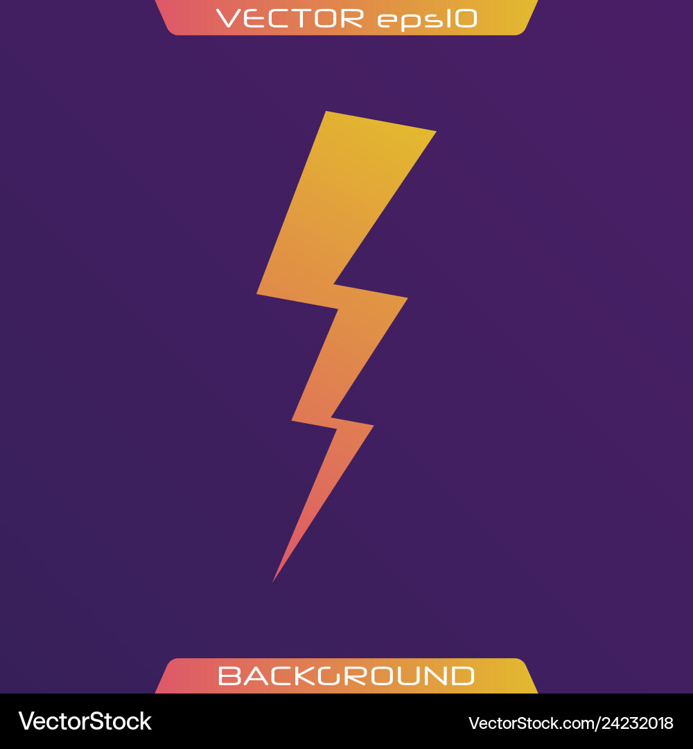 Lightning bolt set Royalty Free Vector Image - VectorStock