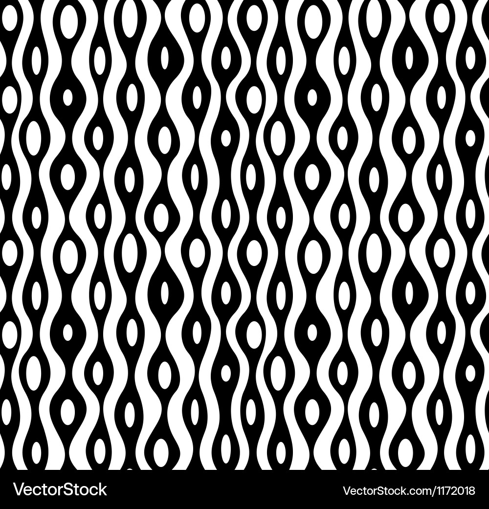 Monochrome Abstract Repeat Pattern Vector Image