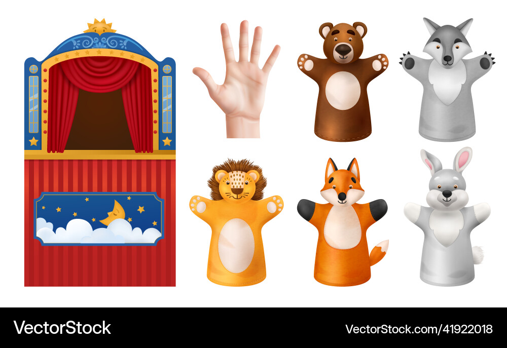 Puppet Theater Scene vector image