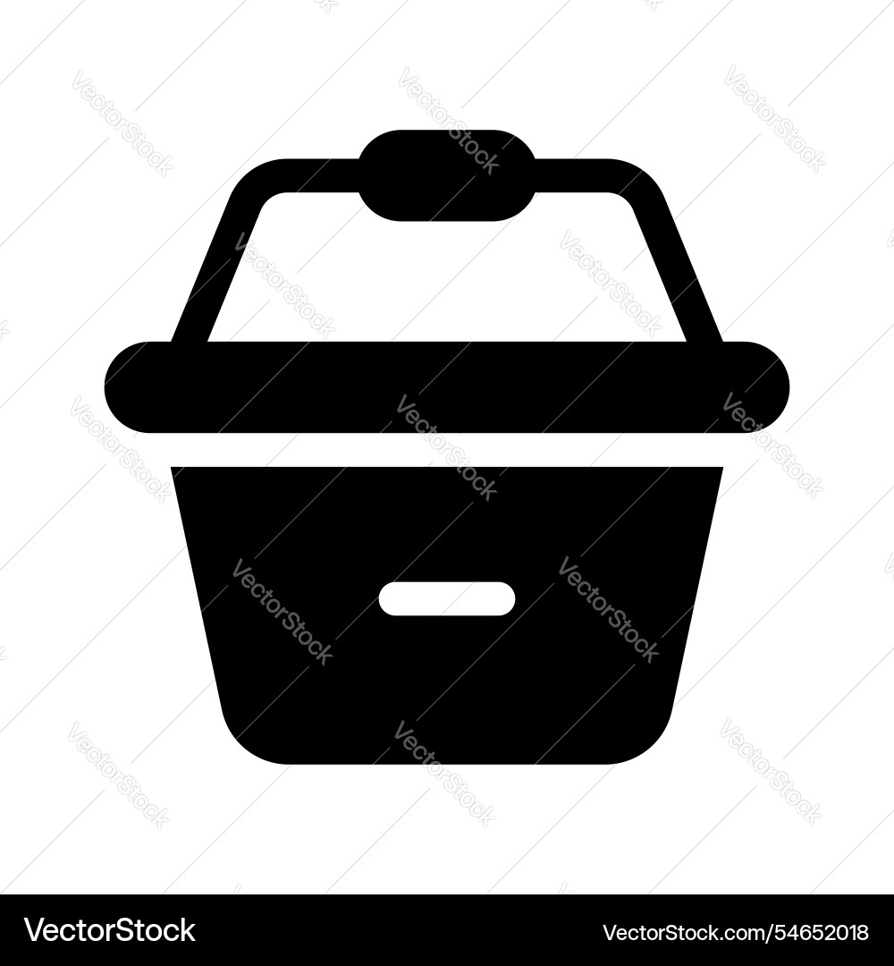 Remove from bucket Vector Image