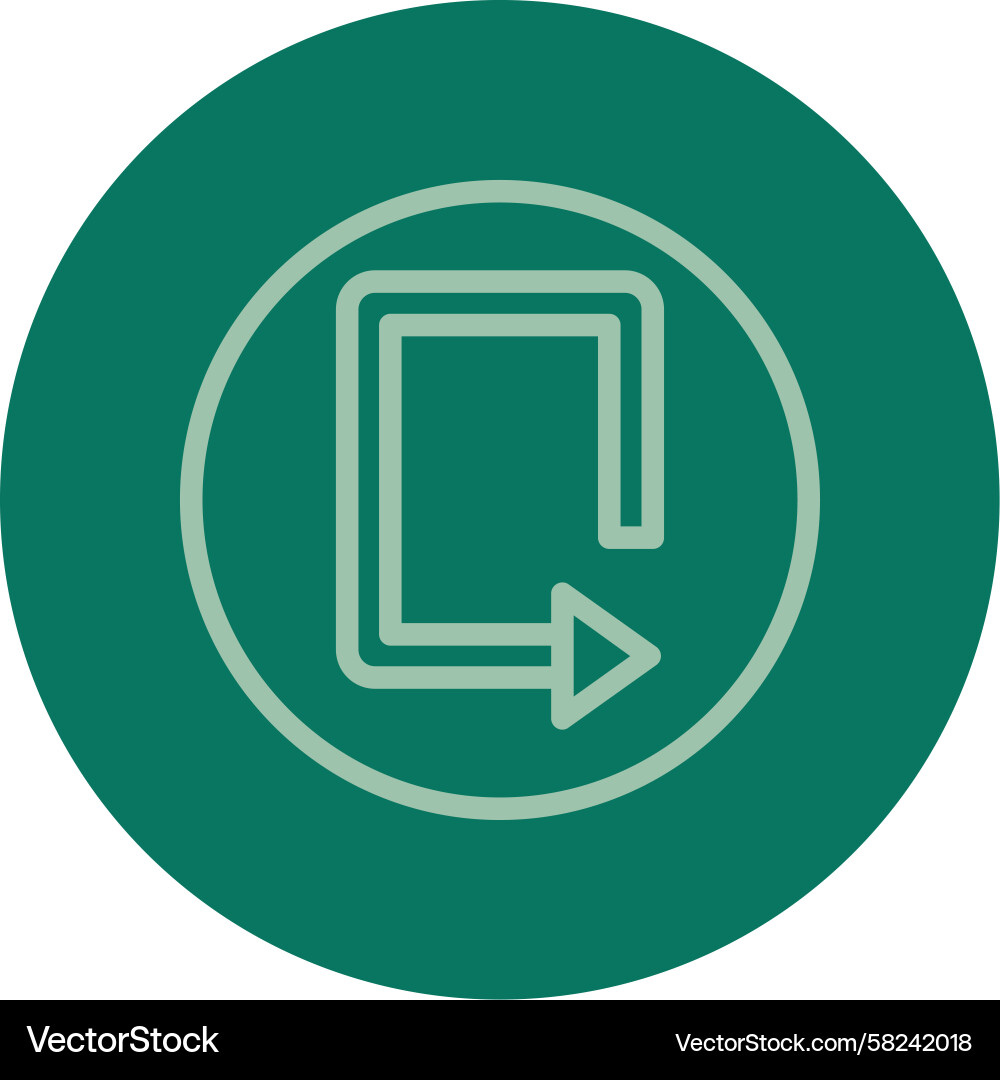 Right Loop Arrow Icon Vector Image