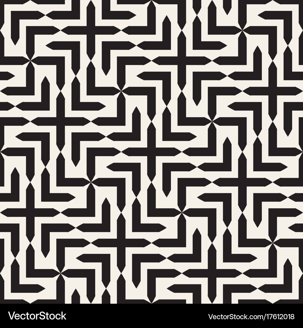 Seamless cross tiling pattern modern vector image