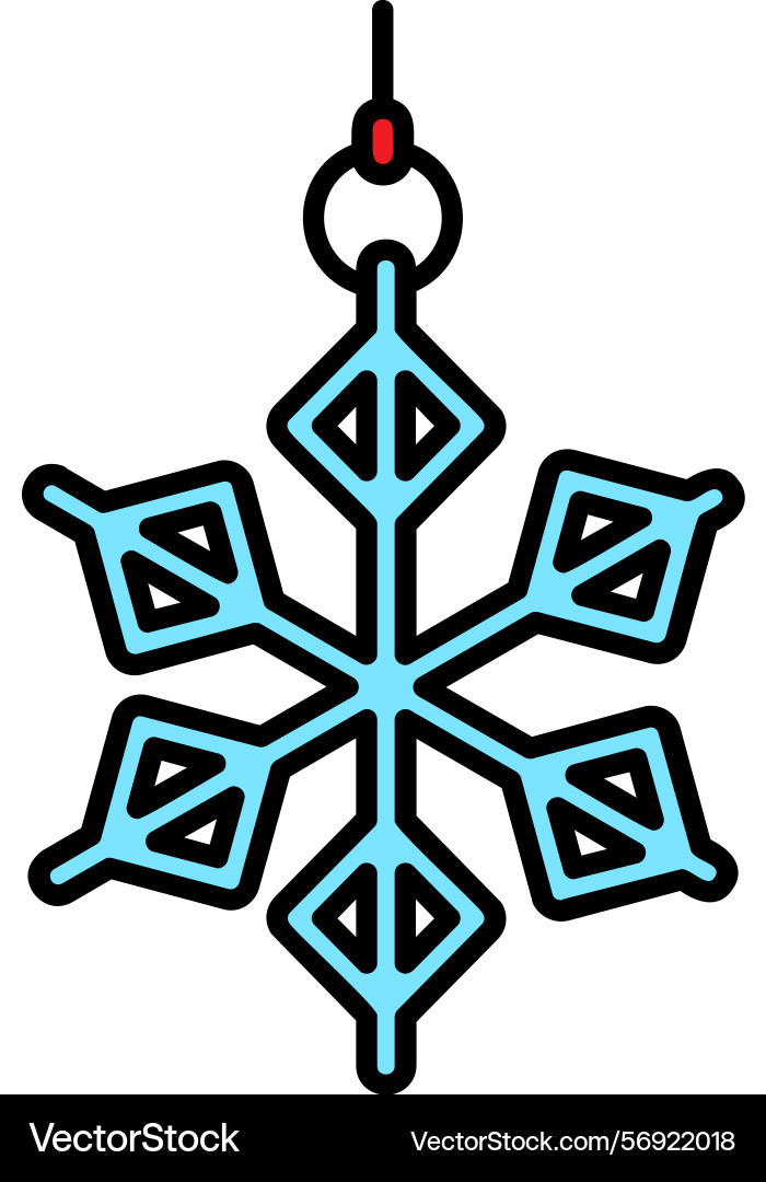 Snowflake icon design Vector Image