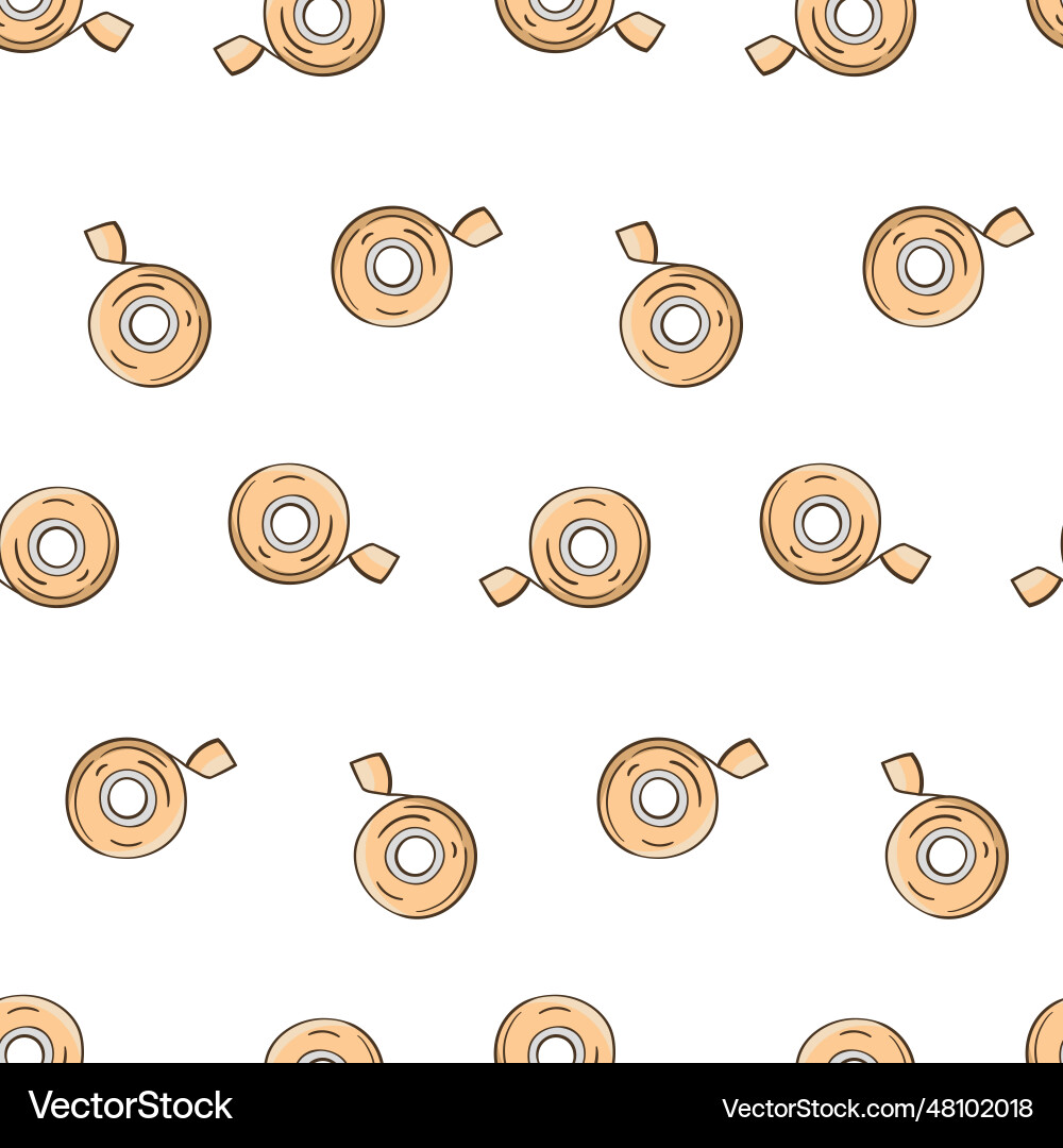 Tape roll colored pattern Tape roll colored pattern vector image