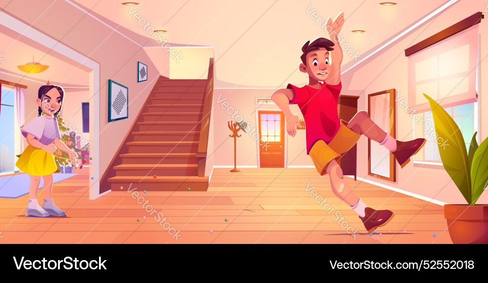 Teen girl committed bad deed Royalty Free Vector Image