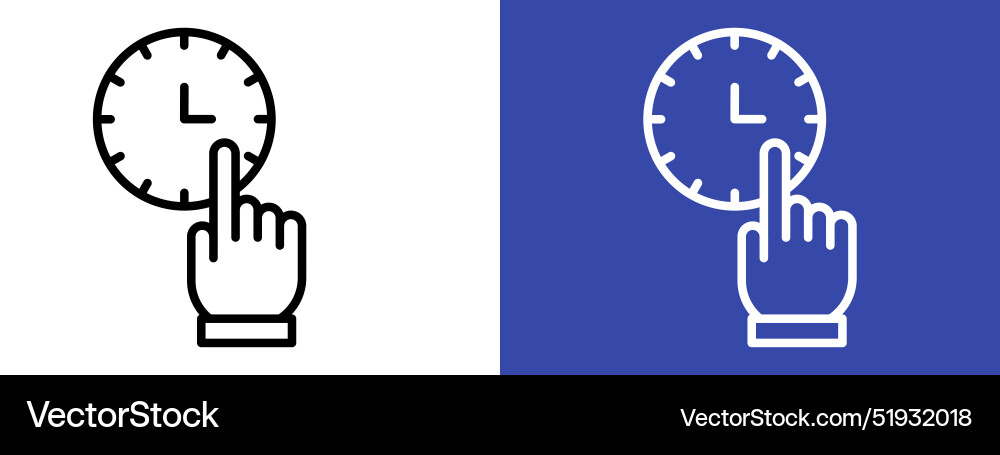 Timely specification icon precise scheduling vector image