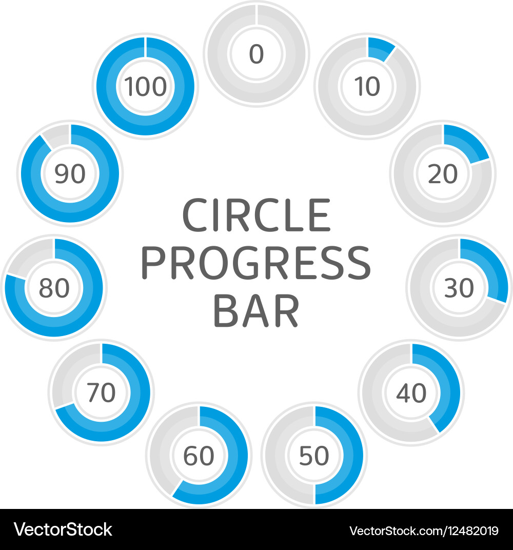 Circular Progress Bar Icon vector image