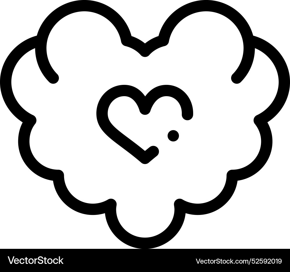 Clouds icon thin linear style design isolated Clouds icon thin linear style design isolated vector image