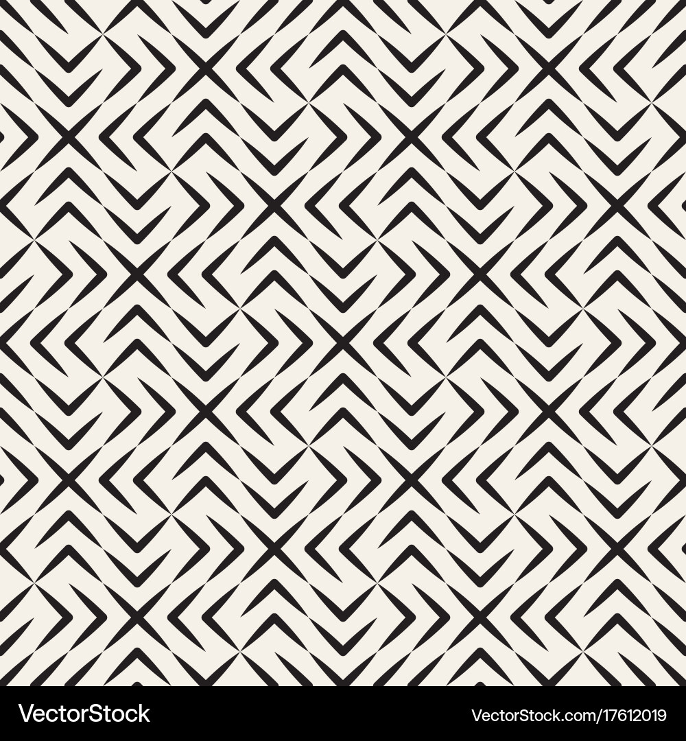 Cross Tiling Pattern - Monochrome vector image