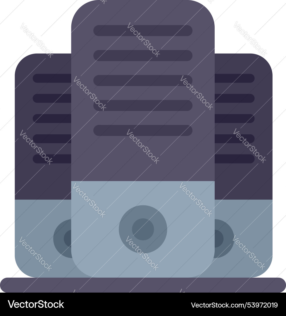 Data center server hosting big storing Data center server hosting big storing vector image