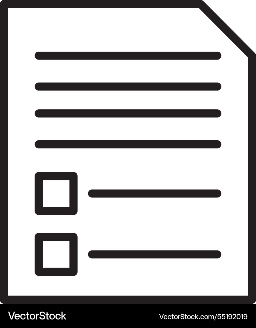 Document line icon design Vector Image