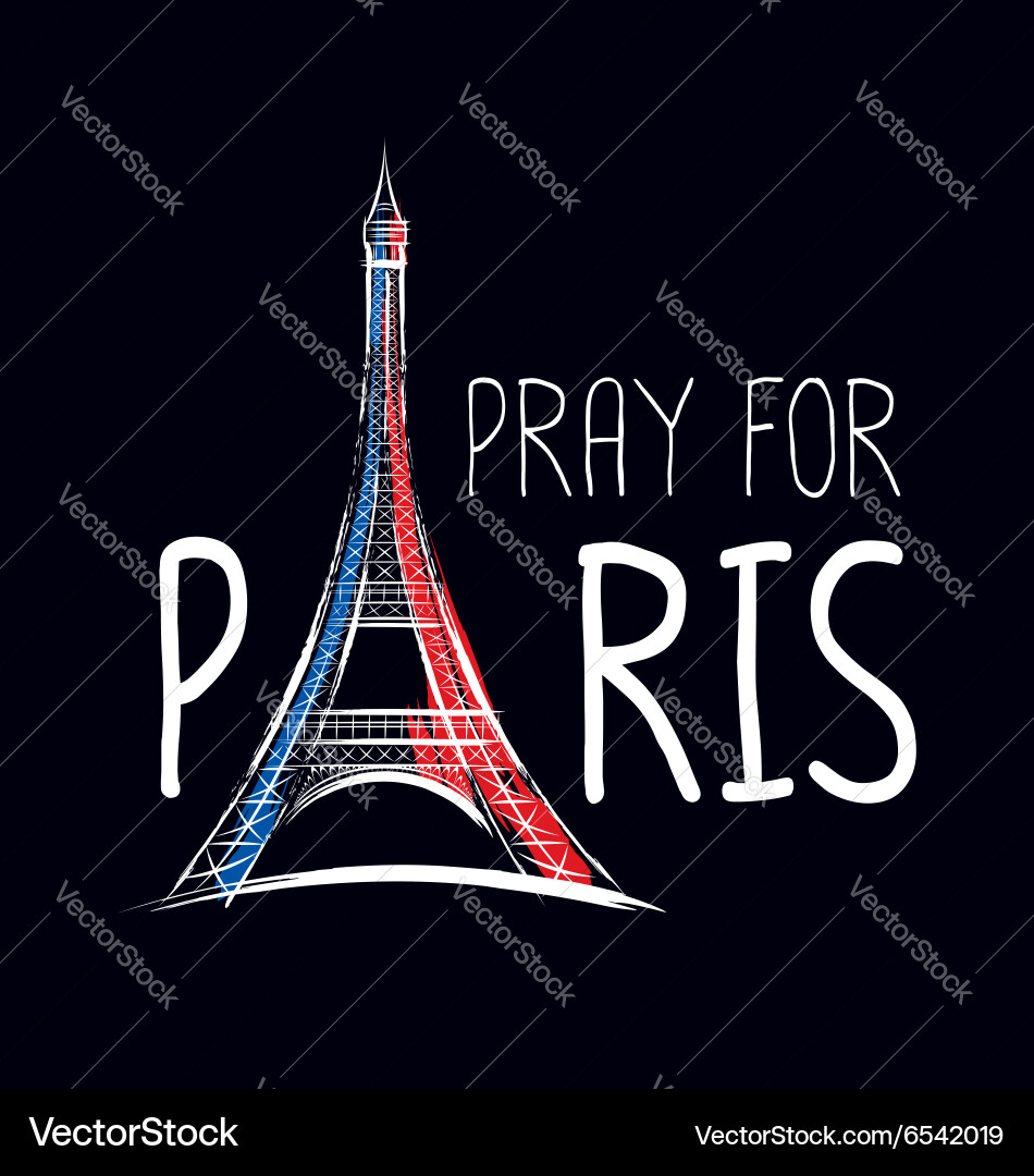 Eiffel Tower Sketch vector image