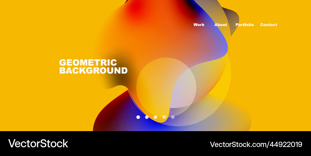 Flowing gradient colors and round elements Flowing gradient colors and round elements Vector Image