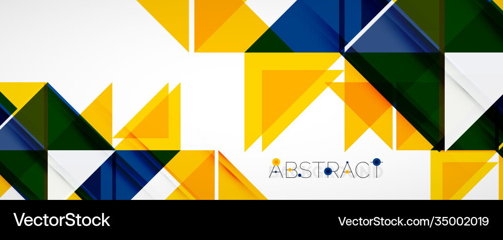 Geometric abstract background techno color Vector Image